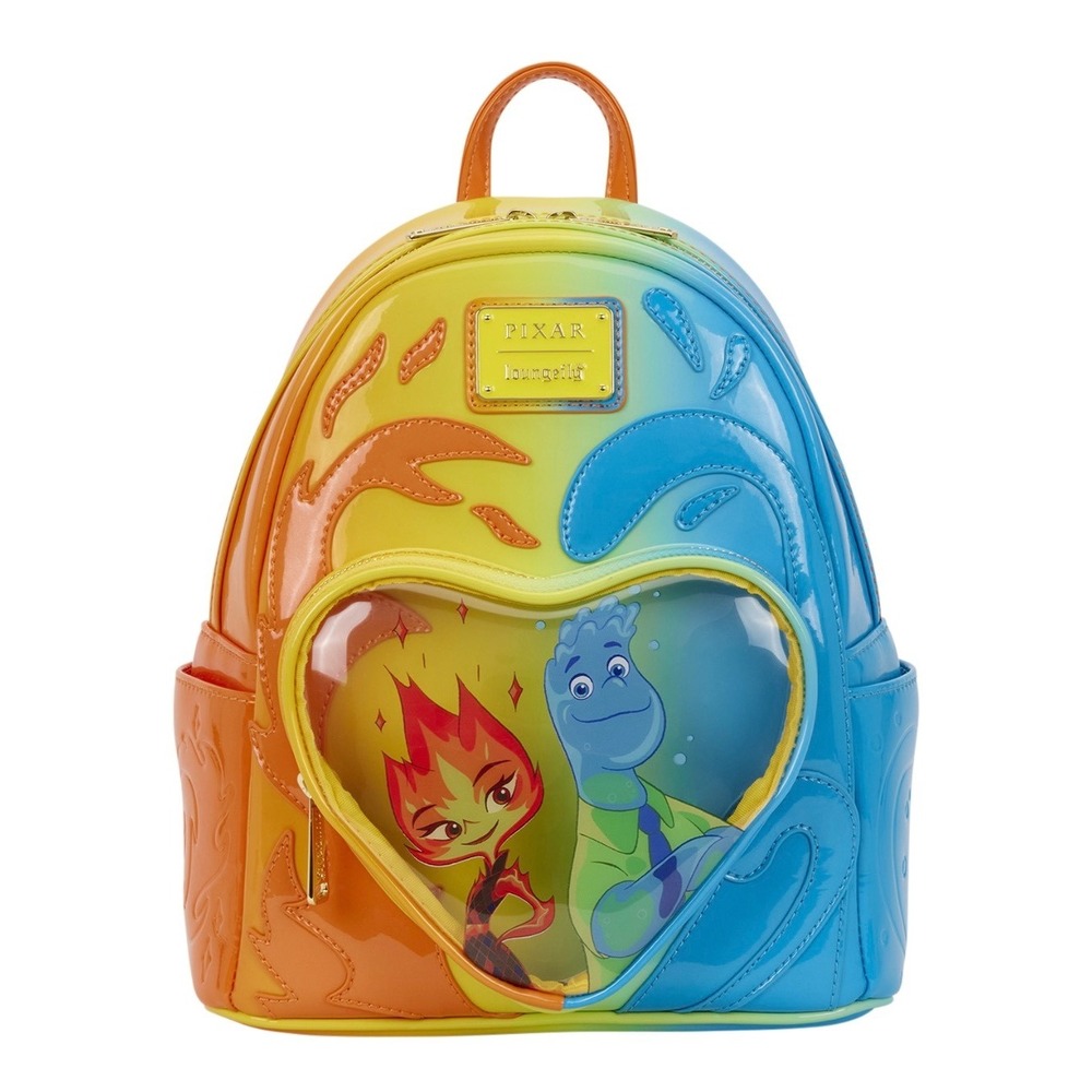 Loungefly Pixar Elemental Wade & Ember Ombré Mini Backpack NWT